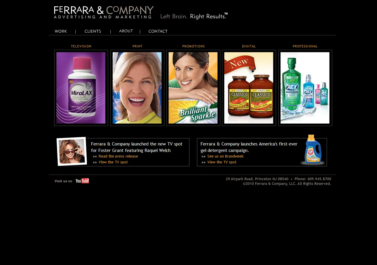 Ferrara & Company — Flash Website