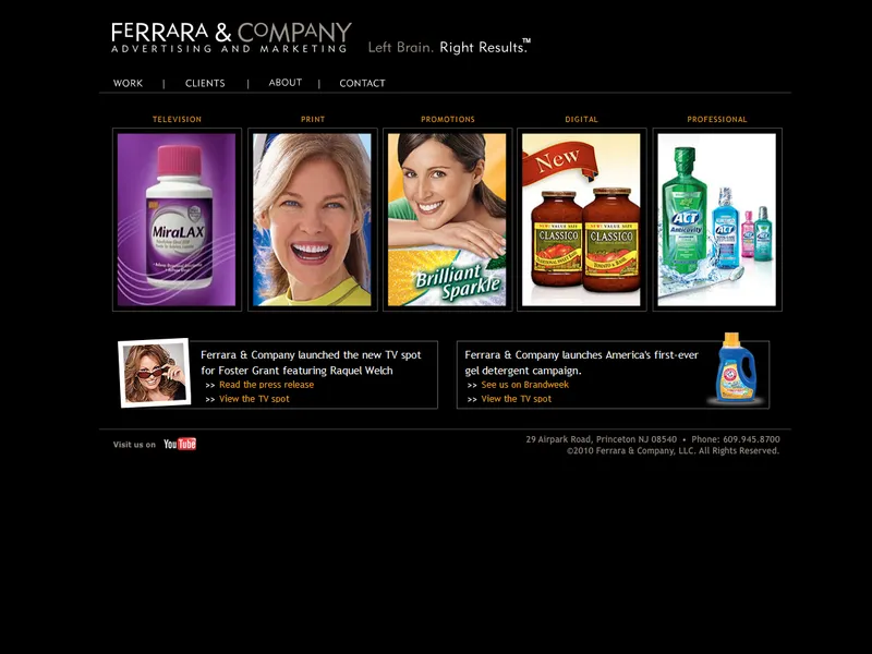 Ferrara & Company — Flash Website — screenshot 1
