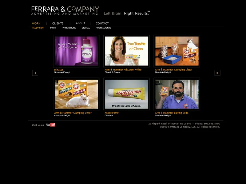 Ferrara & Company — Flash Website — screenshot 3
